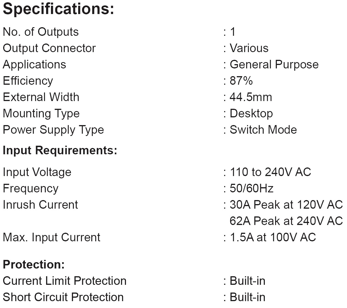 ספקי כח ממותגים MULTICOMP